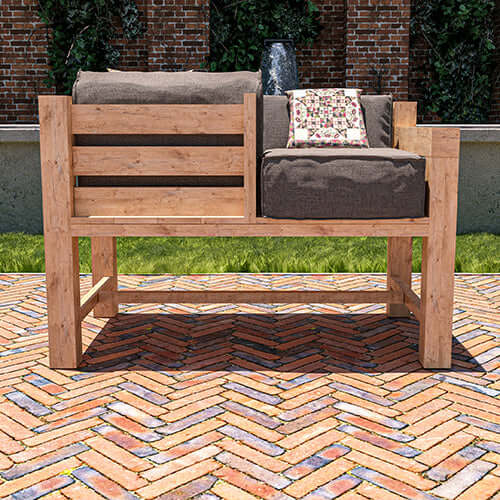 DIY Patio Love Sofa Plans - PDF File Instant Download