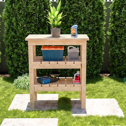 DIY Garden Potting Bench Plans | Easy Build Outdoor Workstation