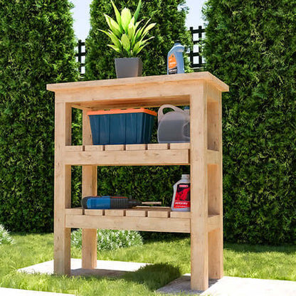 DIY Garden Potting Bench Plans | Easy Build Outdoor Workstation