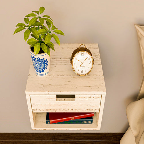 DIY Floating Nightstand with Drawers and Shelves Plan