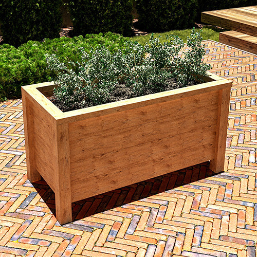 DIY Woodworking Raised Garden Planter Box Plan - Step-by-Step