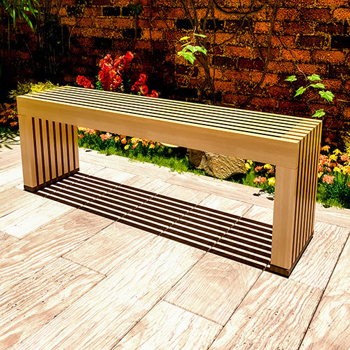 DIY Modern Woodworking Outdoor Patio Seating Bench Plan - Instant Download