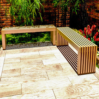 DIY Modern Woodworking Outdoor Patio Seating Bench Plan - Instant Download