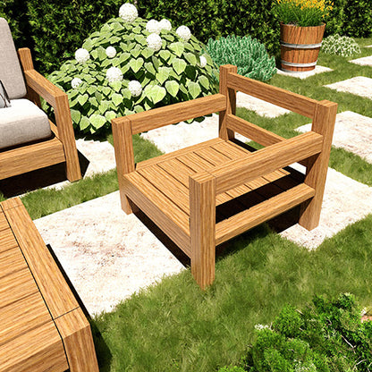 DIY Outdoor Sofa & Coffee Table Plans | Stylish 4-Piece Set