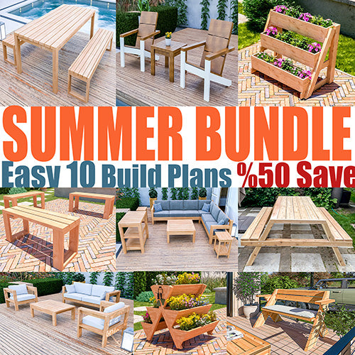 DIY Outdoor Furniture Plans Bundle - 10 + Projects for Woodworking Enthusiasts