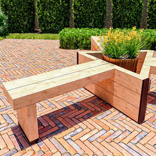 DIY Outdoor Triple Sitting Bench Plans - Woodworking Build Plans