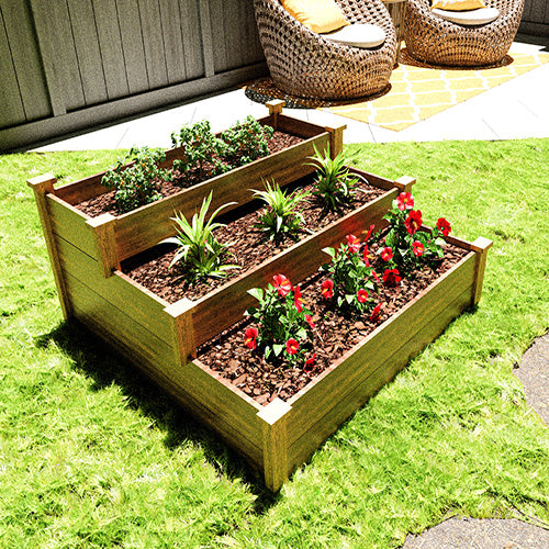 DIY 3-Tier Raised Garden Bed Plans | Easy Build