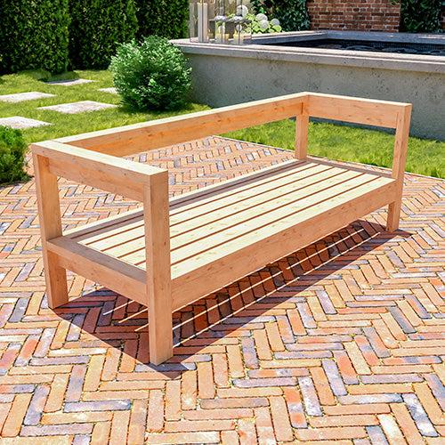 DIY Outdoor Patio Sofa Plans | Easy Build