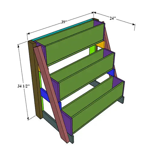 DIY 3-Tier Raised Planter Box Plans | Easy Build