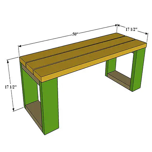 DIY Outdoor Patio Seating Bench Plan - Woodworking Plans