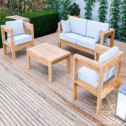 DIY Outdoor Sofa Set Plans | 4-Piece 2x4 Patio Furniture