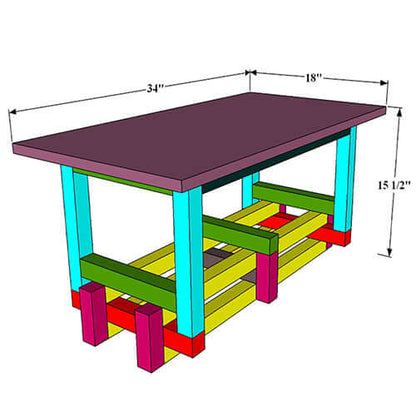 DIY Farmhouse Coffee Table Plans | Quick & Easy Build