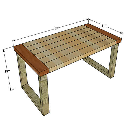 DIY Farmhouse Coffee Table Plans | Easy Build