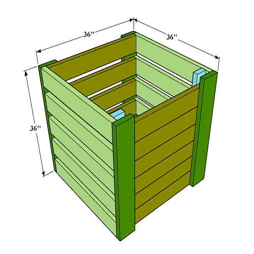 DIY Compost Bin Plans | Easy Build Backyard Composter