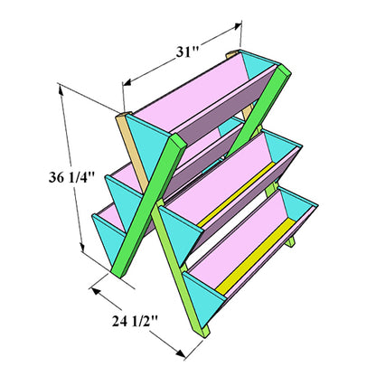 DIY 5 Box Tier Garden Planter Plans | Easy Build