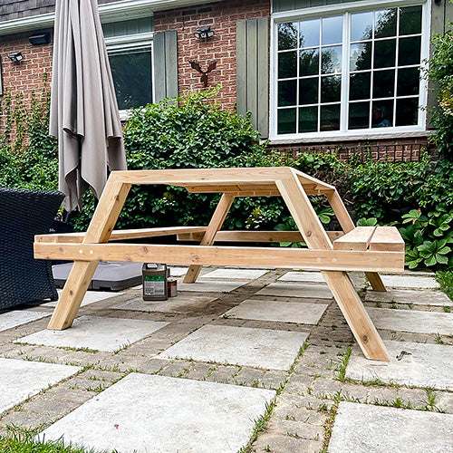 DIY Modern Picnic Table & Bench Plans | Easy Outdoor Build