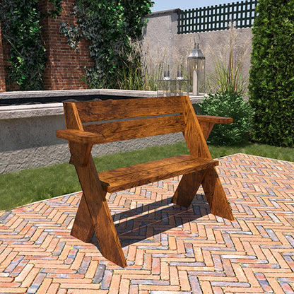 DIY Leopold Seating Bench Plans for Outdoor-Indoor Spaces