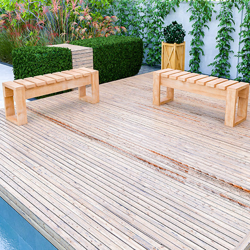 DIY Pool Bench Plans - Easy Build All 2x6 - Instant Download