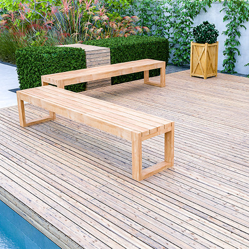 DIY Wooden Patio Sitting Bench Plan - Woodworking Furniture Plans