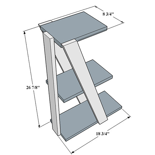 DIY Shelving Home Decor Stand Plan