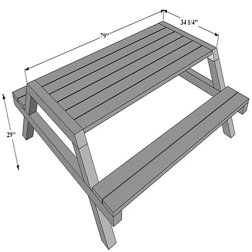 DIY Modern Picnic Table & Bench Plans | Easy Outdoor Build