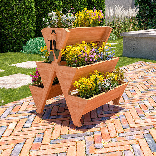 DIY 5 Box Tier Garden Planter Plans | Easy Build