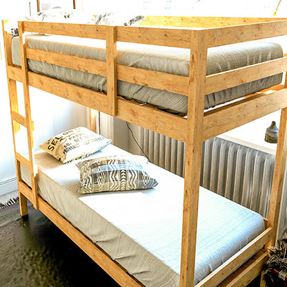 DIY Wooden 2-Tier Bunk Loft Bed Plan-Easy to Build